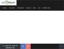 Tablet Screenshot of golfmaioris.com